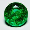 7.2 Ct Natural Emerald Untreated Green Colombian Round Cut CERTIFIED Gemstone