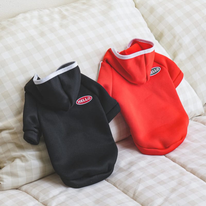 [Pet] Tréninková souprava s kapucí M Černá