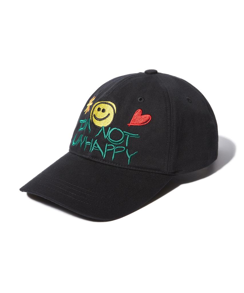 Eseulisseutyudio I'M Not Unhappy Ball Cap Black