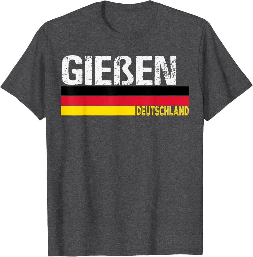 Gießen Germania Bandiera Retrò Vintage Souvenir di Viaggio Design Maglietta