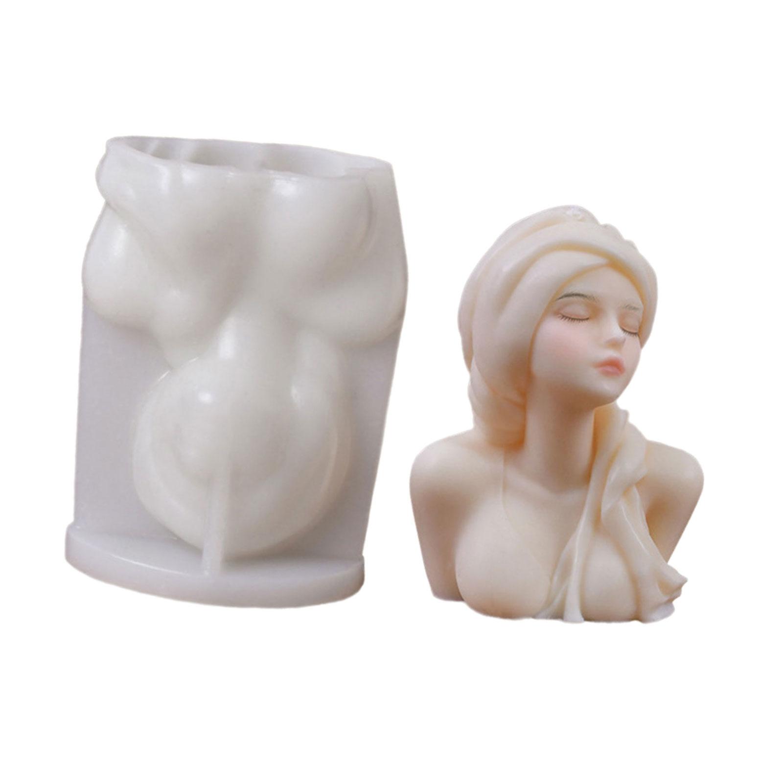 

Силіконові форми Дівчина Портрет Форми для свічок Форми для ручної роботи Форми для епоксидної смоли Форми для гіпсу для виготовлення свічок A