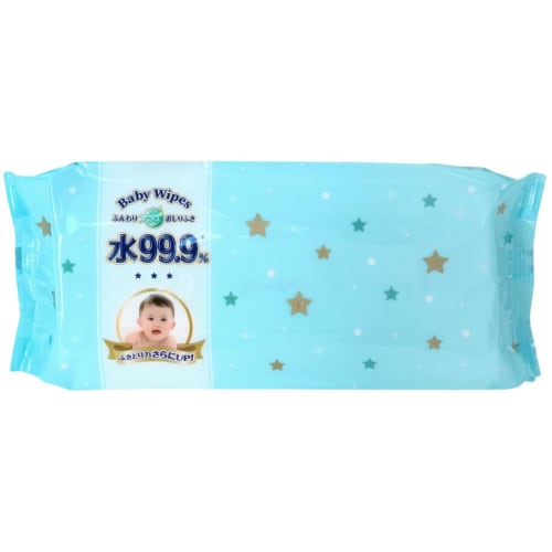 99.9% Water, Fluffy Plus Baby Wipes, Additive-Free, Made in Japan, Hyaluronic Acid, 70 Wipes, 15 Packs
