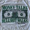 American Money Forever Retro Amis Kaki White Large Round-neck T-shirt for Men and Women, Trendy Brand Half-sleeved T-shirt