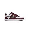 Nike  Court Vision Low  White/Burgundy Crush/Metallic Pewter Women Sneakers Red IM7647-100