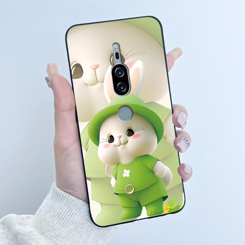 Fodral För Sony Xperia XZ2 Premium Silikon Mjuk Lyxig Söt Kärlek Kanin Baksida För Xperia XZ2premium H8166 H8116 SO-04K Fodral