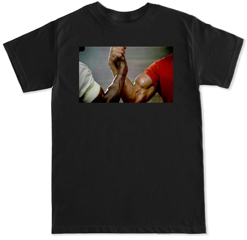 ARNOLD HANDSHAKE MOVIE FILM CLASSIC FUNNY HUMOR GYM WORKOUT FITNESS MENS T SHIRT Unisex T-Shirt