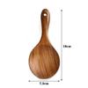 Solid Wood Rice Spoon Creative Non-stick Pan Wooden Spatula Kitchen Cooking Tool Simple Household Light Luxury Retro Rice Spoon
