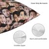 Itaewon Class Park Seo Joon Square Pillowcase Polyester Linen Velvet Pattern Zip Decor Throw Pillow Case Sofa Cushion Cover 18"