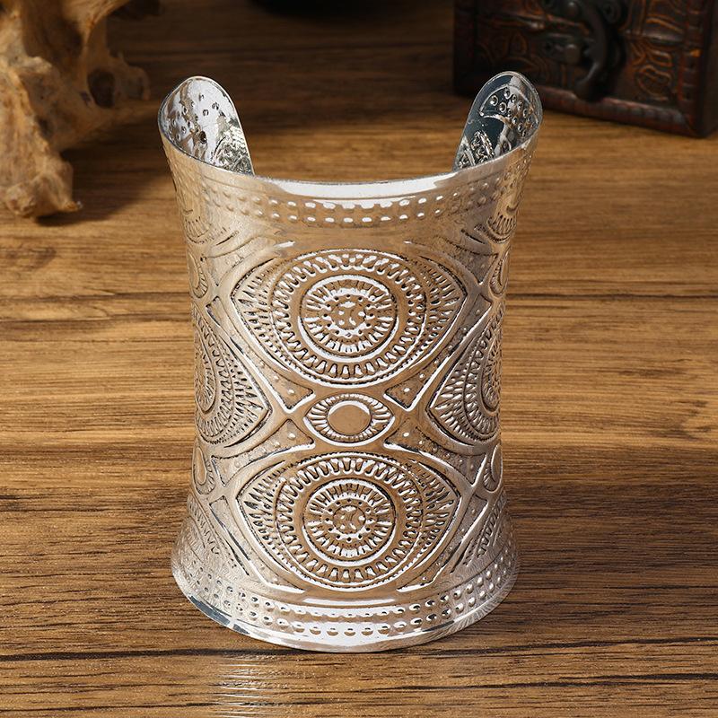 Bracelet retro wide version pattern long exaggerated bracelet punk personality female dance exotic bracelet