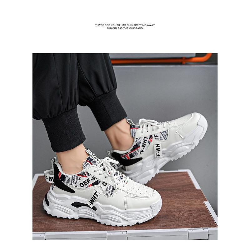 Men S Summer Breathable Casual Running Sneakers Thick Sole Dad Shoes