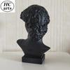 28cm Blindfolded David Resin Art Head, Plaster-Style European Desktop Sculpture Ornament