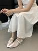 Fashion Shoes Woman 2025 Square Toe Ballet Flats Female Footwear New Ballerinas Dress Summer Mary Janes Shoes Woman Flats Square Toe Dre