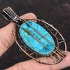 Tree Of Life Tibetan Turquoise Copper Pendant Wire Wrapped Pendant Gemstone Designer Pendant Turquoise Jewelry Gift For Her Handmade Jewelry