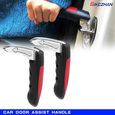 1-2Pcs Car Door Assist Handle 2 In 1 Multifunction Vehicle Support Handles Window Breaker Portable Automotive Car Handle Assist