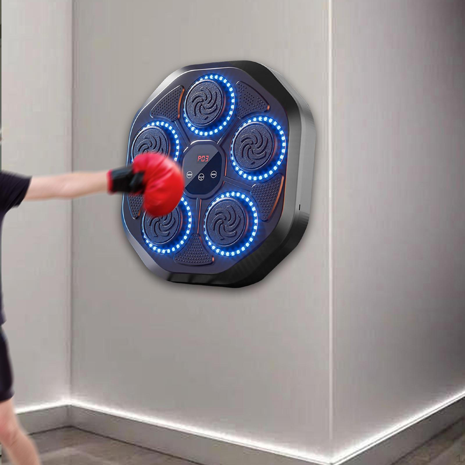 

Музыкальный тренировочный коврик для бокса, бытовой USB-пробивной настенный мишень для дома No Gloves