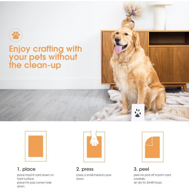 Pet Clean-Touch Ink Pad,Medium/Large, Black Ink Pad for Cats or Dogs,Pet Owner,Pet Owner Must Have Item, Pet Memory Keepsake, for Medium to Large Pets