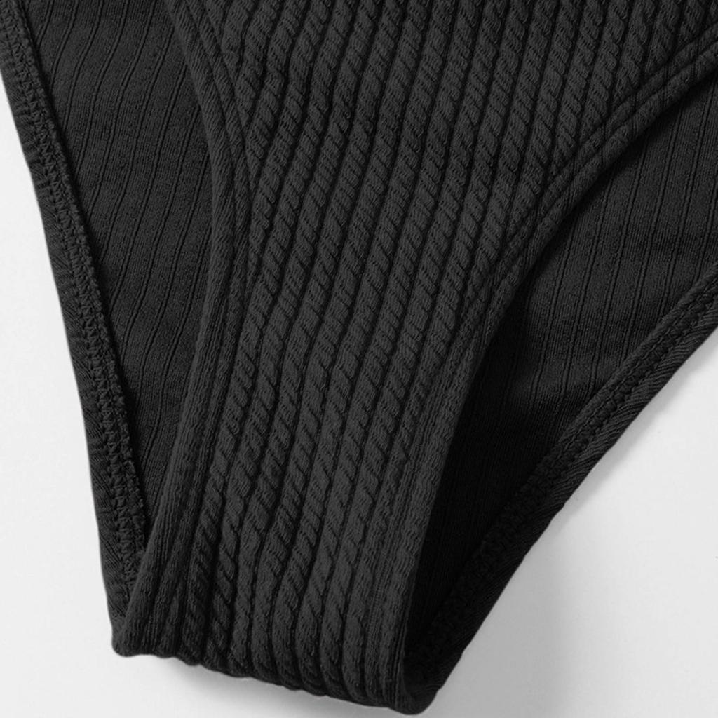 Damskie seksowne jednolite bikini jednolity kolor rozdzielne z wkładkami na biustonosz bez fiszbin strój kąpielowy