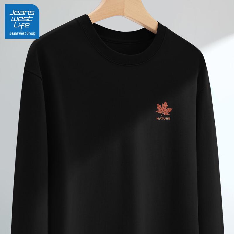 Jeanswest Męska Koszulka z Długim Rękawem Bawełniana Luźny Krój Wczesna Jesień 2025