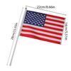 Stands Out Handheld Flag Small American Flags for Show Your Enthusiasm 6pcs