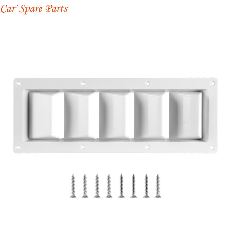 Y4UA Multi Purpose Ventilation Grille ABS Marine Grade Vent System Louvered Air Vent белый