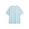 Li Ning Sports Lifestyle Series Letter Round Neck Pullover Short Sleeve T-Shirt Unisex Tops Sky-Blue AHST565-8