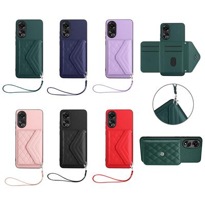Wallet Card Holder Slots Bracket Cover Phone Case For Oppo A3 Pro,Realme GT Neo6 SE,GT Neo6,GT 6T,Reno11 F,Realme 12+,Reno11,A79,A58,A53...