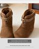 Children's Suede Snow Boots: Plush, Warm Winter Shoes for Boys and Girls