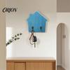 Self Adhesive Wood Hooks for Home House Shape Wall Storage Hook, Strong Traceless Decorative Entryway Organization And American Style Hanger