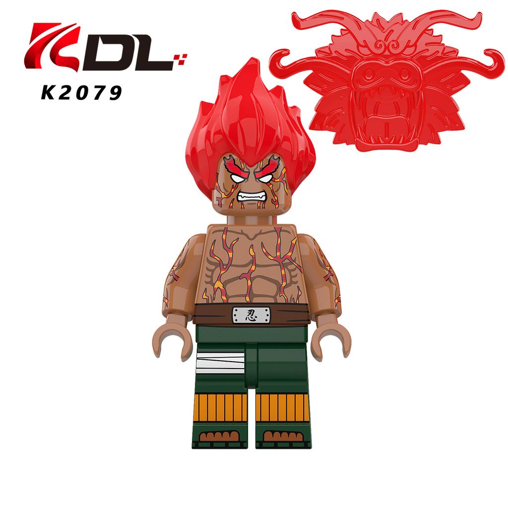 KDL811 Wasser-Feuer-Serie Schattenkarte Bausteine Mini-Figuren-Set Kleinteile Montage Spielzeug Kindergeschenk
