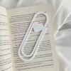Heart-Shaped Oversized Paper Clip Bookmark PLA Page Marker Romantic Gift for Book Lovers Unique Reading Accessory for Journals Planners