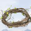 Wall Hanging Artificial Rattan Vine Wreath Shape Grape Leaves Artificial Faux Plants Tree DIY Decorative Fake Branch Home Decor