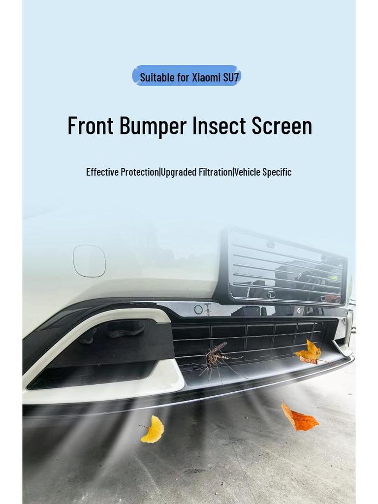 Xiaomi SU7 Front Bumper Insect Net: Protects Car Front, Ideal for Insect Prevention