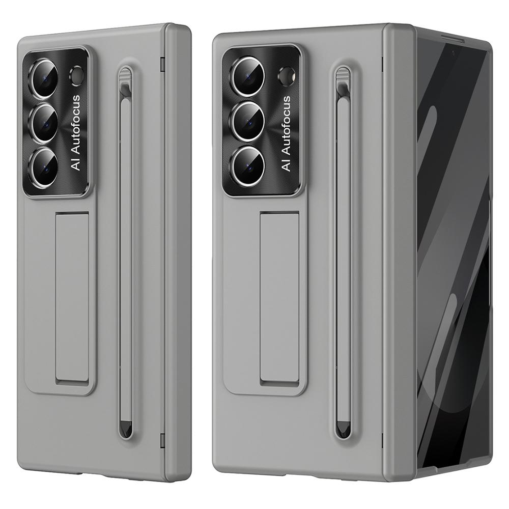 For Samsung Galaxy Z Fold6 5G Case PC Cell Phone Cover with Kickstand and Stylus Pen