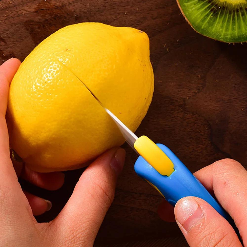 1 Stück Tragbares Faltkeramikmesser Mini Gemüse Küchenschneider Schäler Multifunktional Vogel Picknick Mittagessen Schneiden Scheibe Obst Besteck