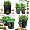 Durable And Reusable Potato Bags For Balcony And Patio Gardening 10 Gallon Capacity