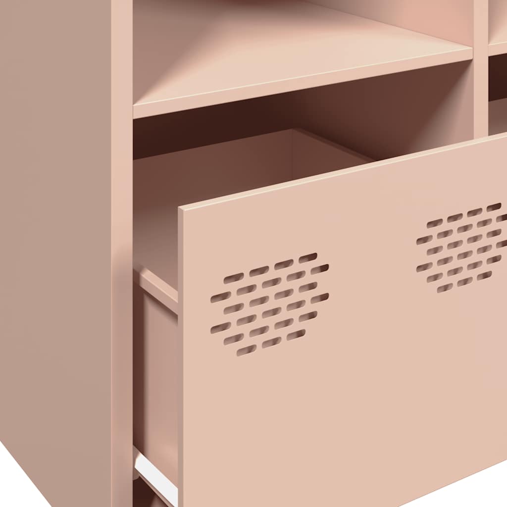 Sideboard Pink 135 x 39 x 73.5 cm Cold Rolled Steel