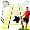 Football training set ladder trainer cones parachute set