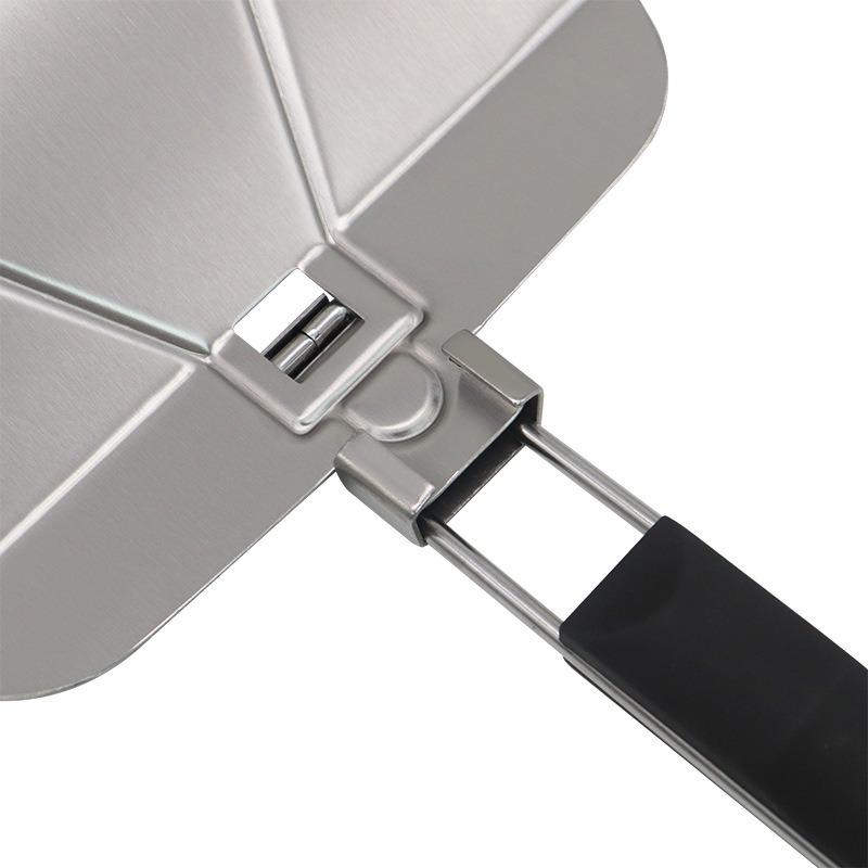 Stainless Steel Pizza Spatula with Foldable Handle Pizza Lifter Transfer Tool Non-Stick Multi-function Kitchen Utensils