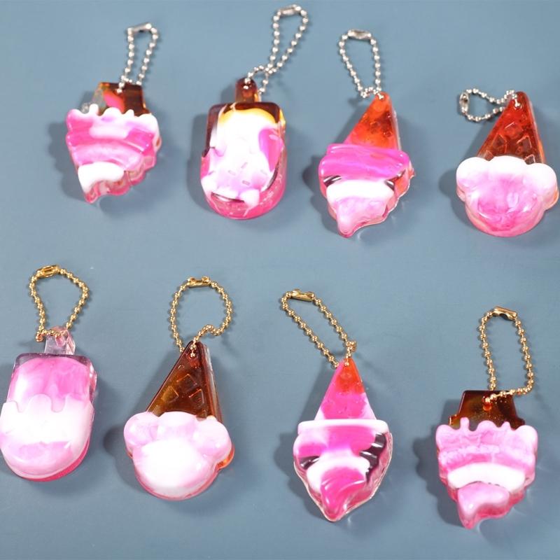 Silicone Ice Cream Mould Food Grade Crafting Tool for Resin Jewelry and Craft Art
