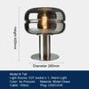 LED Table Lamp Bedroom Bedside Lamp Minimalist Art Decoration Designer Glass Desk Light