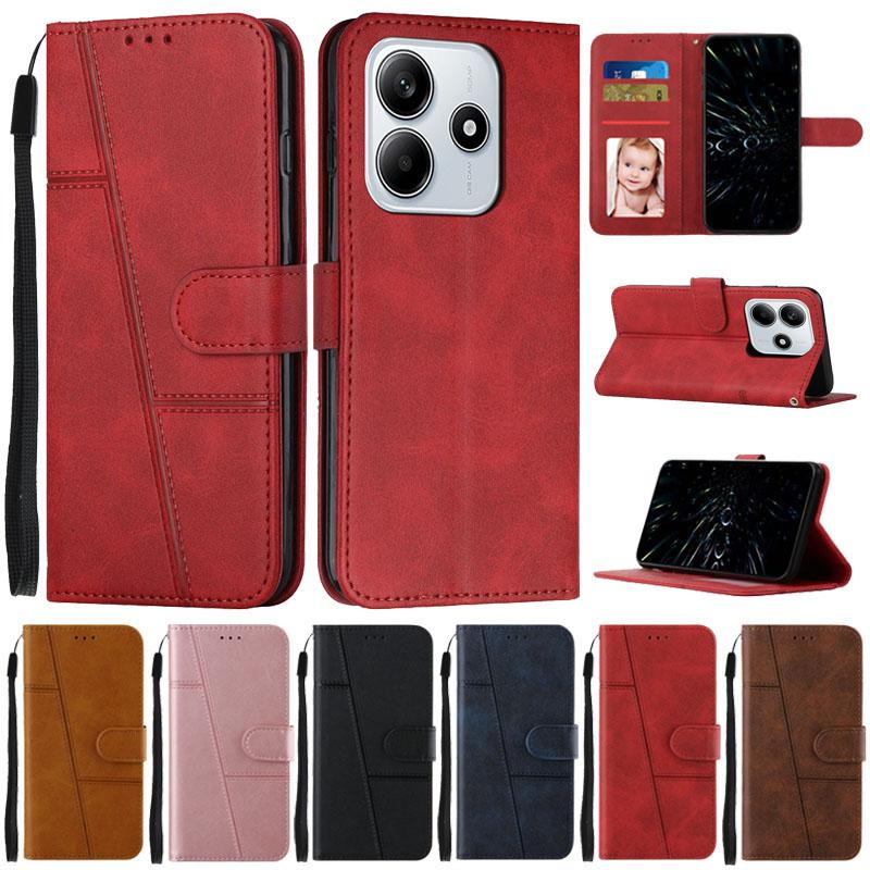 For Xiaomi Redmi Note 14 4G Case Flip Wallet Book Cover for Coque Xiomi Redmi Note 14 pro Note14 Pro Plus 5G Protect Case Fundas