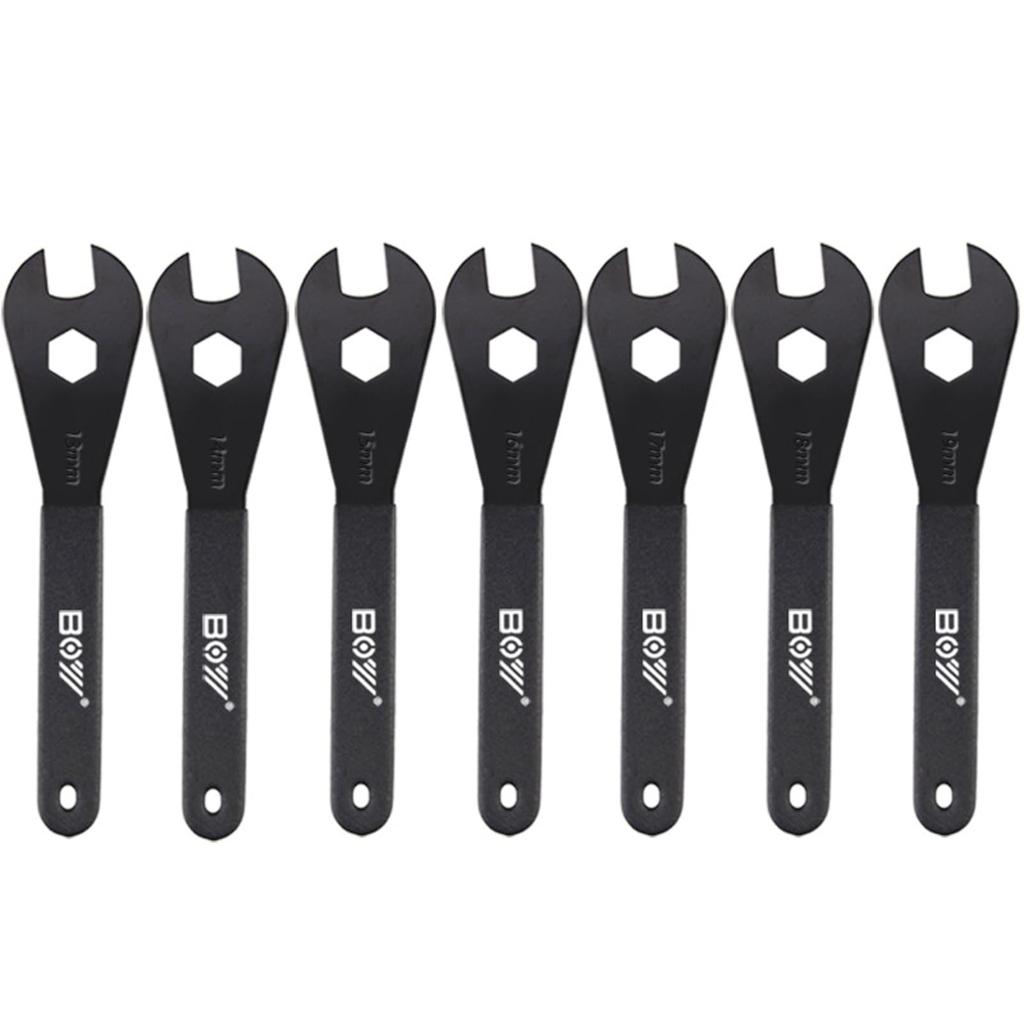 Bicycle Hub Cone Spanner Set 19 Bicycle Wheel Hub Axle Nut Installation Remover Tool (13, 14, 15, 16, 17, 18, mm)