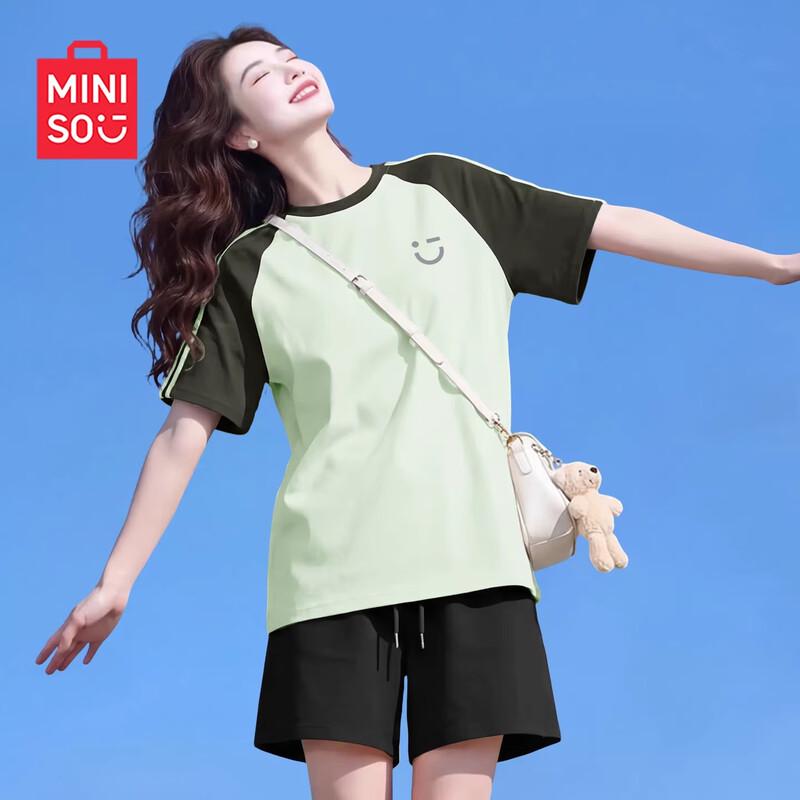 MINISO Women s Pure Cotton Short Sleeve T-Shirt S