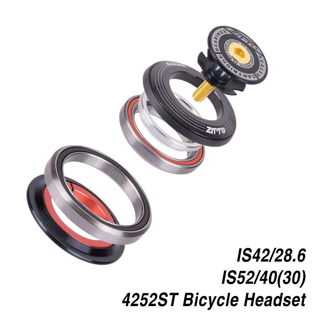For Tapered and Straight Forks Bicycle Replacement Parts Mountain Bike Headset Sealed Dual Bearing Headset