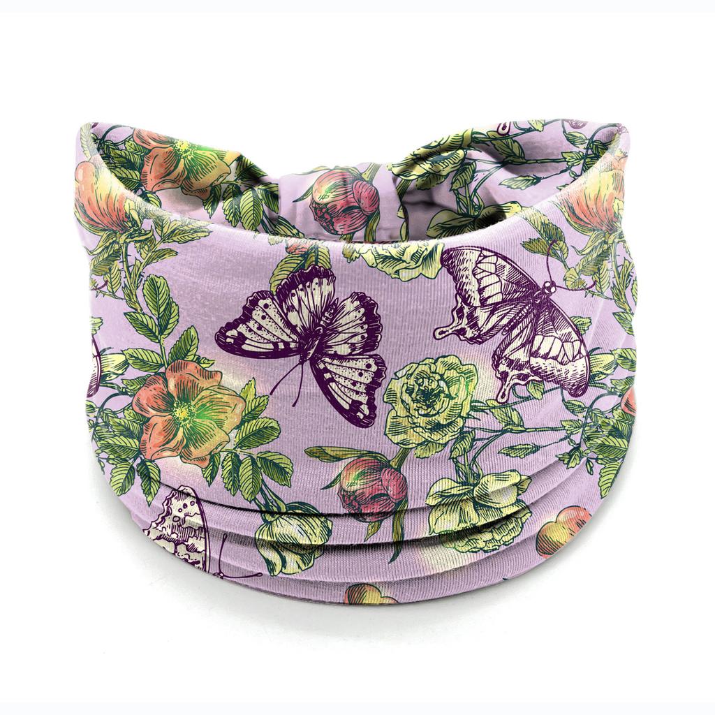 European American Women's Hair Band African Print Pattern Wide Edge Elastic Knot Sports Yoga Headband Women's Headwear Hair