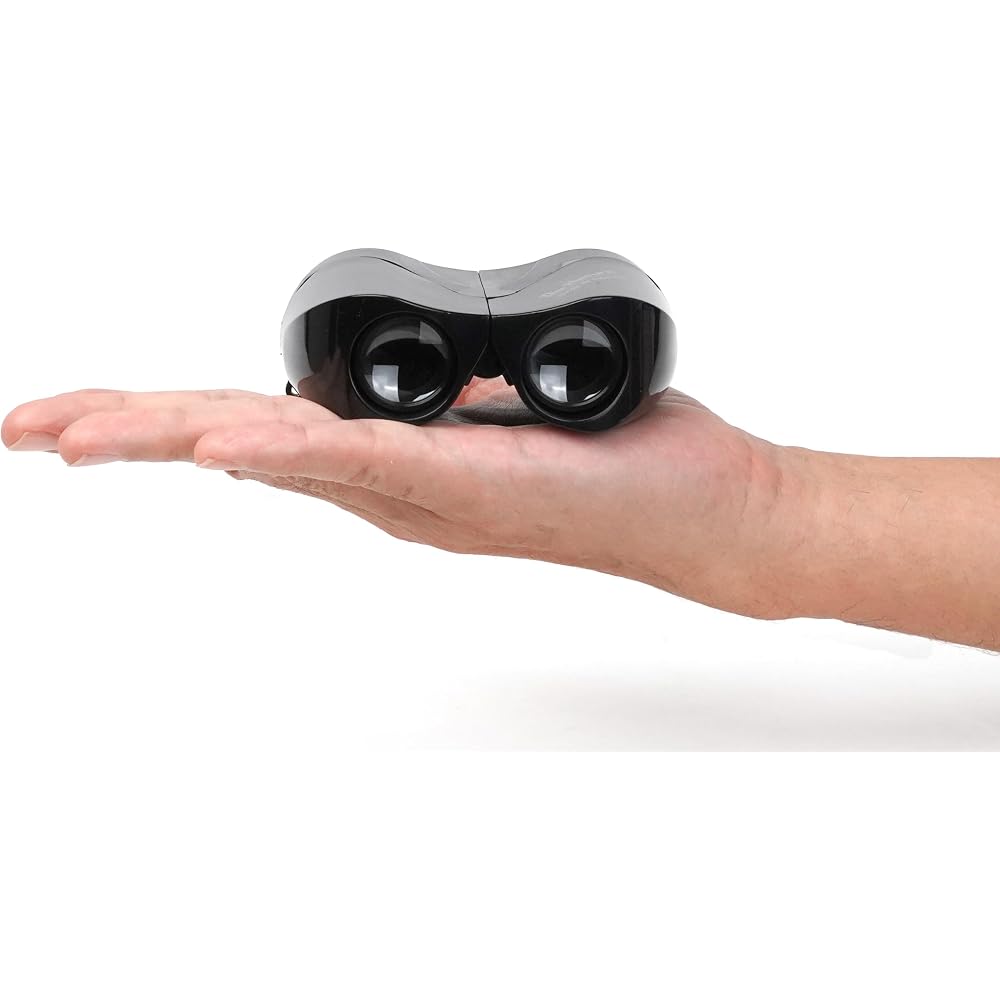 Kenko Do-Nature STV-B08FBG 8x22FF Compact Binoculars, Black, 8x Magnification, 22mm Objective Lens, Porro Prism Type, Lightweight (125g), Free Focus M