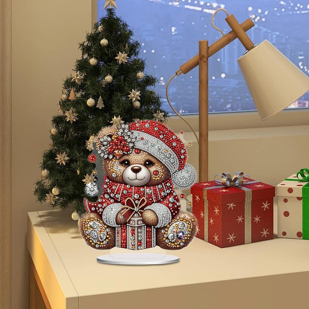 Acrylic Special Shaped Cute Animal Diamond Painting Tabletop Ornaments Kit Diamond Painting Desktop Decorations for Office Decor