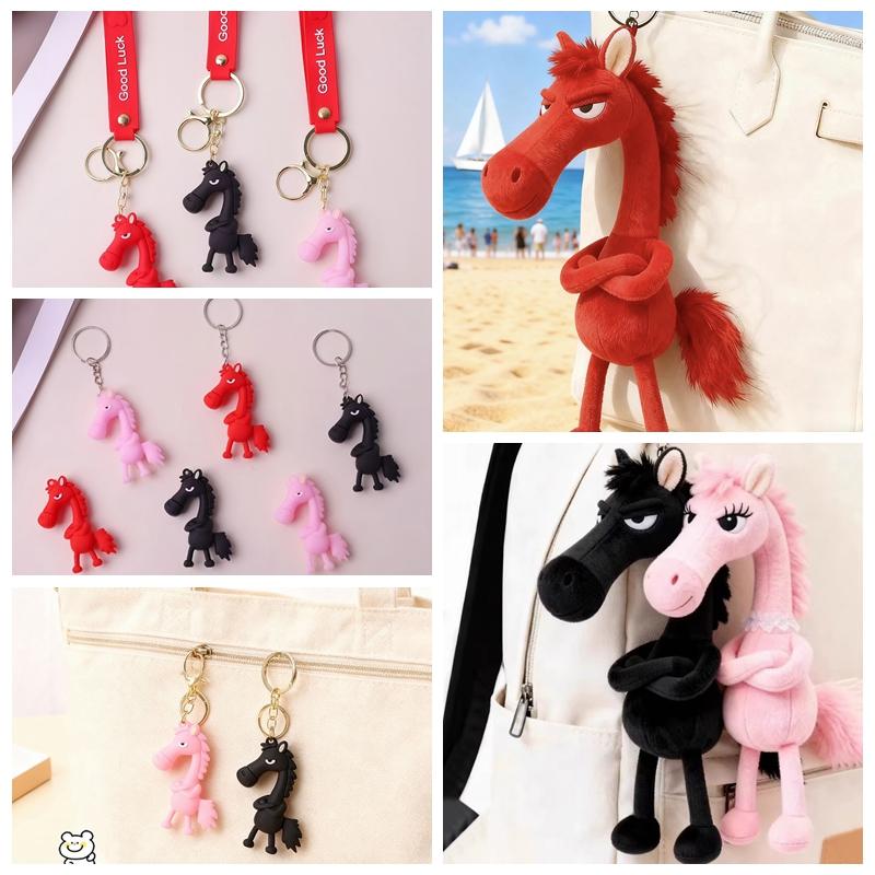 Bew Jahr Pferd Schlüsselanhänger Hängeanhänger Schlüsselanhänger für Tasche Gastgeschenke Chinesisches Neujahrsgeschenke Kawai Pferdeanhänger Agenda 2026