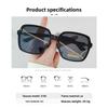 New Foldable Large Frame Polarized Sunglasses for Women with Advanced UV400 Protection and Sunscreen Eyeglasses Men Sun Glasses