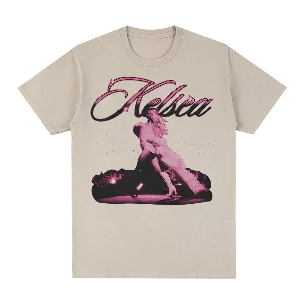 KELSEA VINTAGE PHOTO T-SHIRT Kelsea Ballerini High Quality Tshirt 100% Cotton Round Neck Hip Hop Style Short Sleeve Women/men Tees